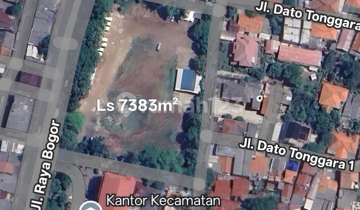 Jual Tanah Komersil, Harga Dibawah NJOP 50%, Luas : 7.383 M², di Jl. Raya Bogor, Kramat Jati, Jakarta Timur