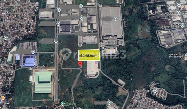 DIJUAL TANAH INDUSTRI LUAS : 32.682m² DI KAWASAN INDUSTRI MM2100 - BEKASI