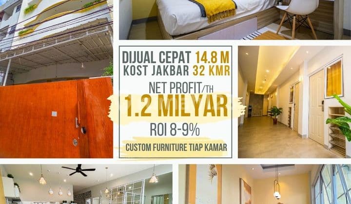 QUICK SALE OF EXCLUSIVE 32-ROOM BOARDING HOUSE "WIMALA SUITES" IN MANGGA BESAR, WEST JAKARTA