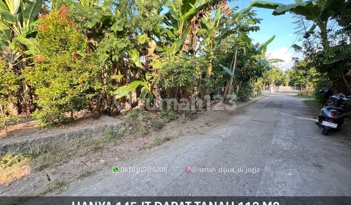 Land for Sale near Elisabeth Ganjuran Hospital on Jl Parangtritis KM 15 Ready to Build