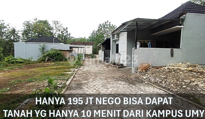 Tanah Dekat Kampus Umy di Ambarketawang Sleman Siap Bangun