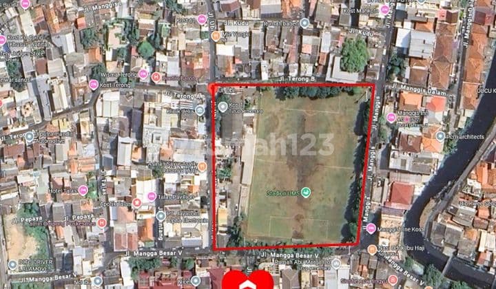 Tanah Dibawah NJOP di Mangga Besar, Tamansari, Jakarta Barat