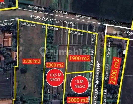 Dijual Kavling + Gudang di Teuk Naga Tangerang