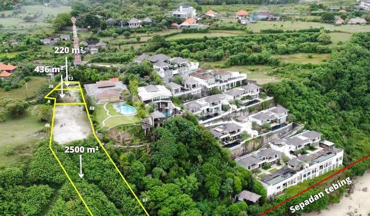 Tanah Cliff Front Pinggir Lingkungan Villa Luxurt Sawangan Nusa Dua Bali