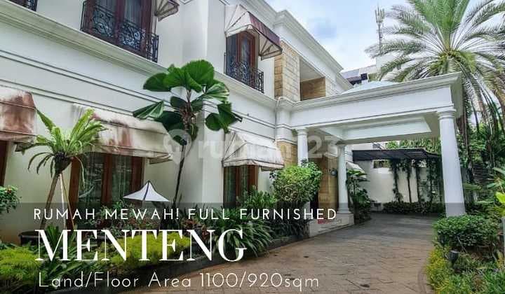 Rumah Menteng Ring 1 Luxury Furnished Depan Taman