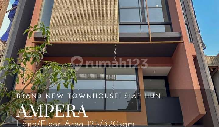 Rumah Baru 3 Lantai Design Modern di Ampera Kemang