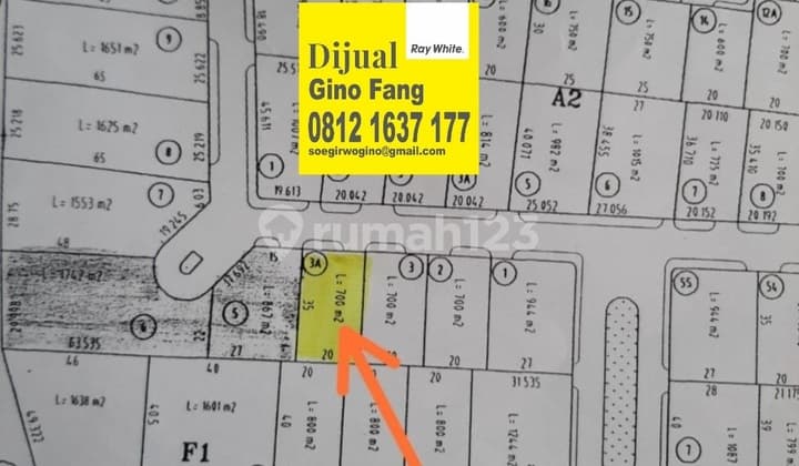 Dijual Tanah Kavling Puncak Golf Citraland Utama Surabaya Barat