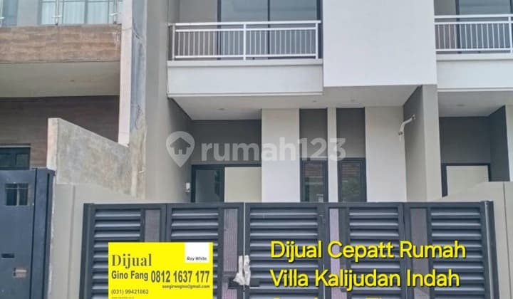 Dijual Rumah Villa Kalijudan Indah Surabaya Timur