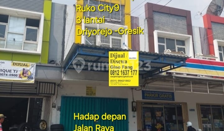 Disewakan Ruko 3 Lantai City9 Driyorejo Kab.gresik