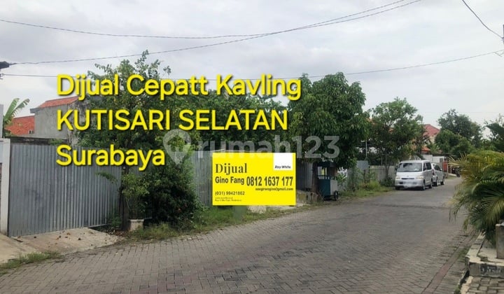 Dijual Tanah Kavling Kutisari Selatan Surabaya.timur