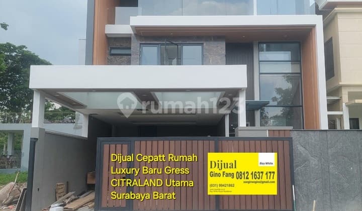Dijual Rumah Premium Spec Citraland Utama Surabaya.barat