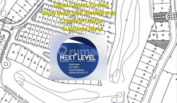 For Sale: Raya Bukit Golf Mediterania Long Golf View Plots, Citraland, West Surabaya