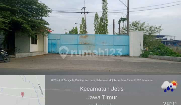 Dijual Lahan Bekas Pabrik Di Jetis Mojokerto Nol Jalan Raya