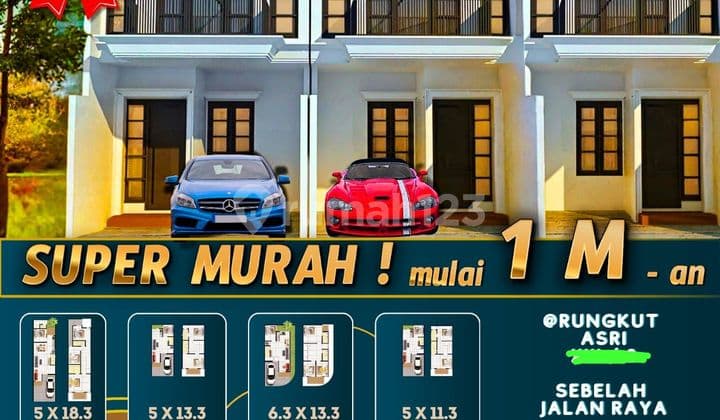 DIJUAL RUMAH NEW GRESS DI RUNGKUT ASRI MERR SEBELAH INDOMARET