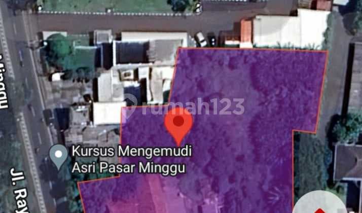 Tanah di Bawah NJOP di Pinggir Jalan Pasar Minggu Lokasi Strategis di Pasar Minggu