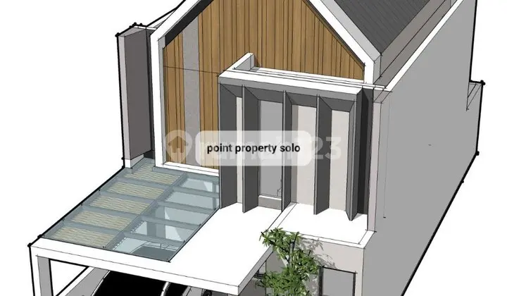 Rumah Hunian Modern 1.5Lt Mezanine di Cluster Indent Solo