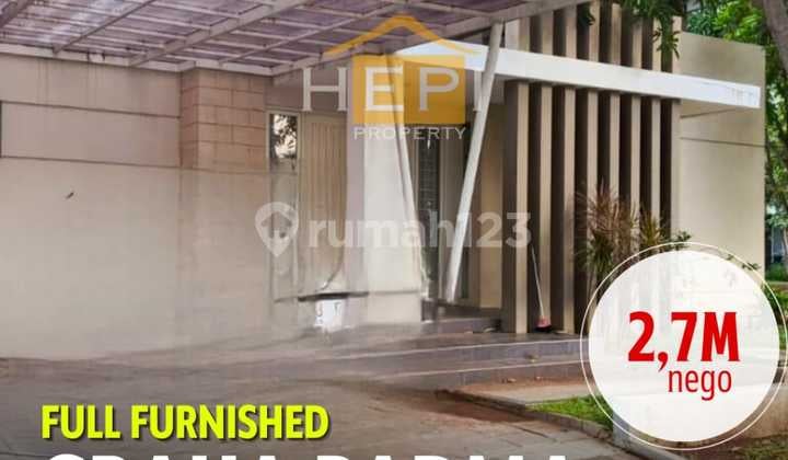 Rumah hook 2 muka Full Furnished Graha Padma Semarang