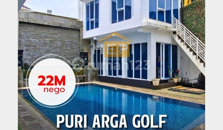 Rumah Mewah Ada Kolam Renang di Puri Arga Golf Semarang