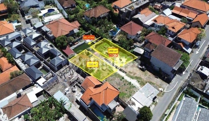 Rare Land Umalas Bali – 232 m² Residential Zone, Near NOOX Restaurant