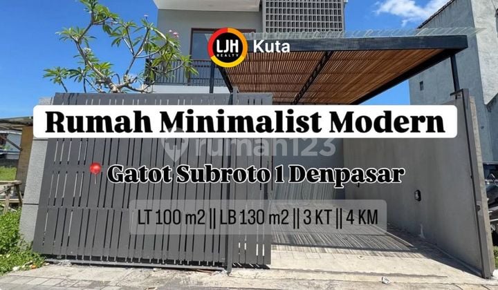 Rumah Modern Siap Huni di Gatsu Denpasar - Dekat Living World Denpasar