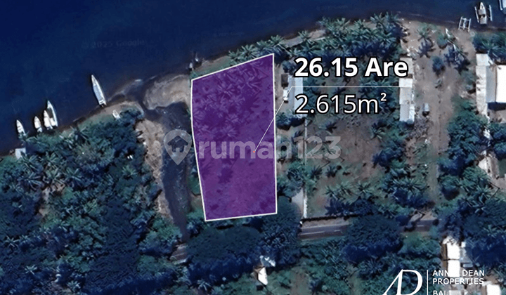 Freehold Beachfront Land In Telok Kodek - Lombok Island (26 Are)