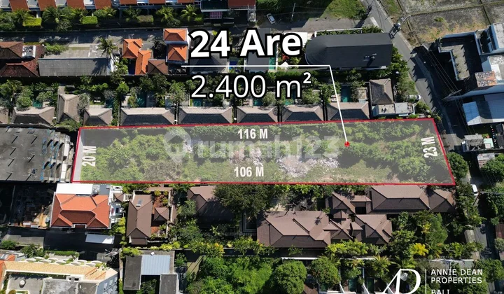 FREEHOLD LAND IN PETITENGET, SEMINYAK (24 ARE)