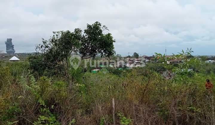 Tanah di Ungasan dengan View yang Cantik Dekat Gwk
