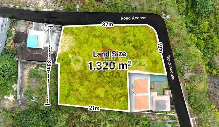 Prime Land For Sale With Ocean View In Jimbaran, Close To Jimbaran Beach And Four Seasons Resort Bali