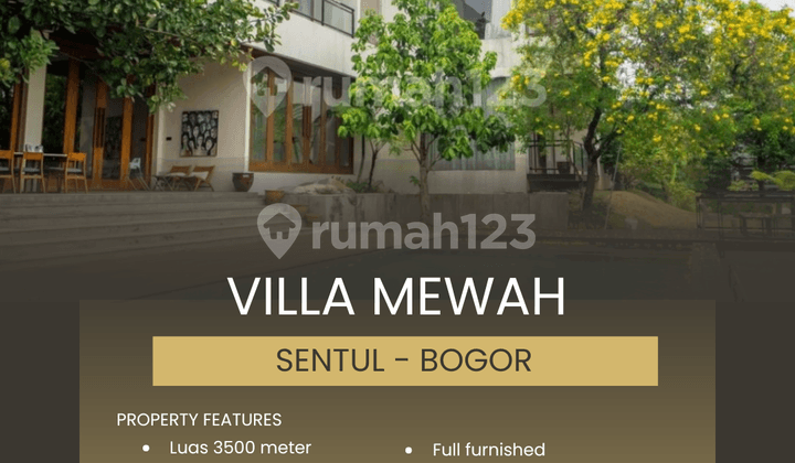 Villa Mewah Full furnished 3500 Meter Sentul - Bogor
