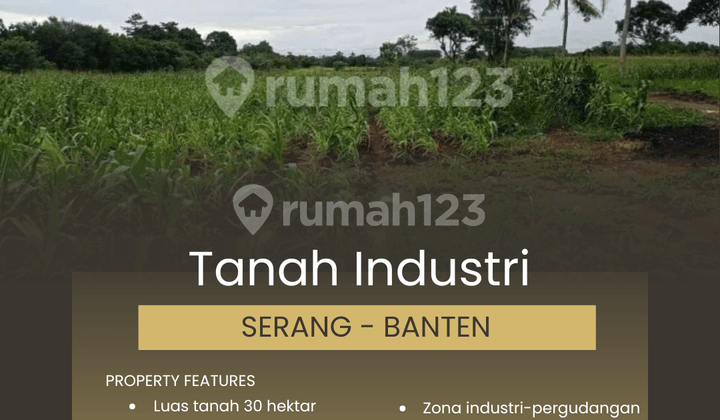 Tanah Industri 30 Hektar di Serang - Banten