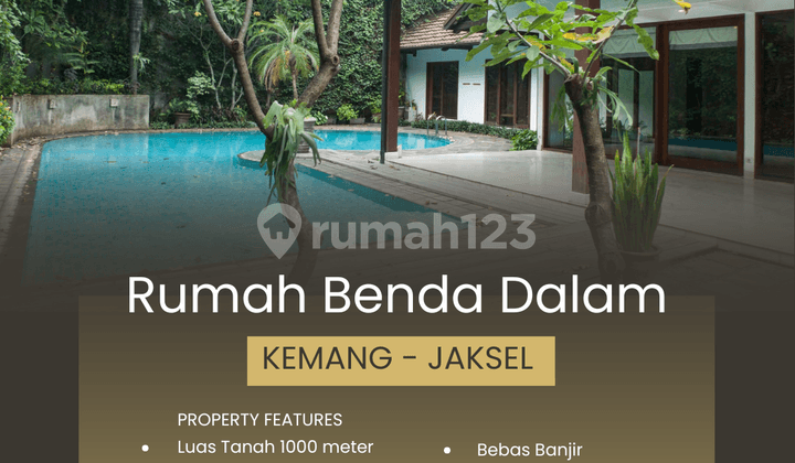 Rumah Mewah Bebas Banjir di Benda Dalam, Jakarta Selatan