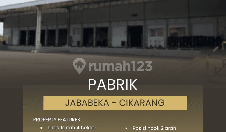 Pabrik Jababeka 4 Hektar Cikarang Jawa Barat
