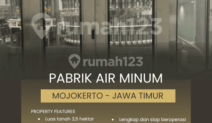 Pabrik Air Minum 3.5 Hektar, Mojokerto - Jawa Timur