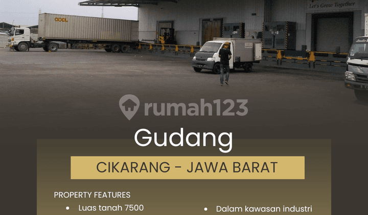 Gudang 7500 Meter Kawasan Industri Cikarang, Bekasi - Jawa Barat