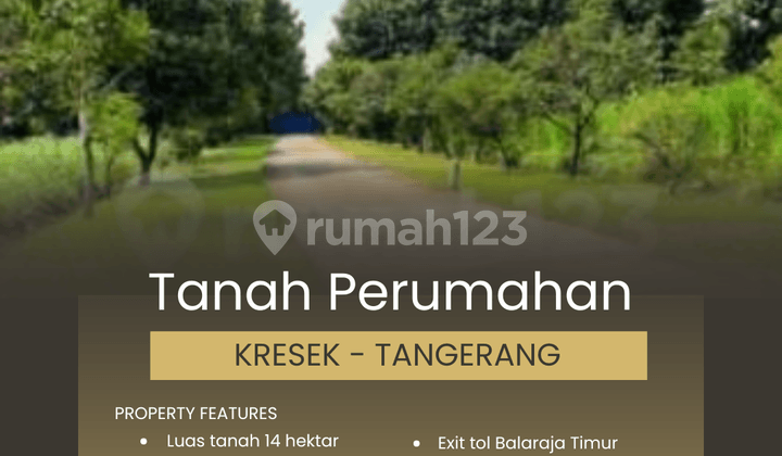 Residential Land Kresek 14 Hectares Tangerang