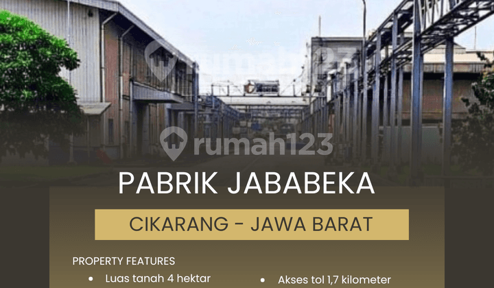 4 Hectare Factory in Jababeka Industrial Estate, Cikarang - West Java