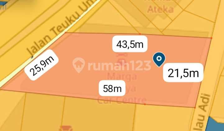 Dijual Tanah 9.72 Are Shm Di Denpasar Barat Rn
