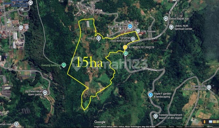 Dijual Tanah Kavling Cocok untuk Perkebunan & Villa, Cibodas, Jawa Barat