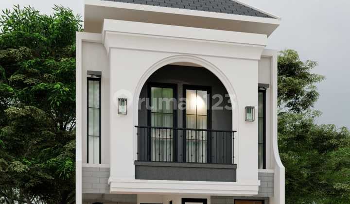 Modern Classic House for Sale in Depok, Adjacent to Desari Toll Road, Traffic-Free, All Fees Included