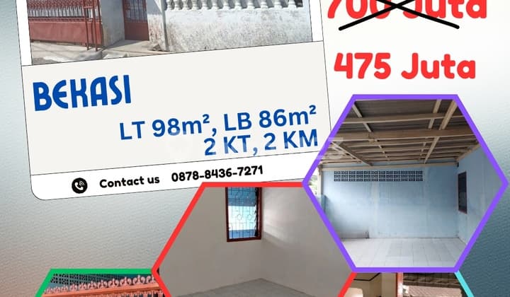 Rumah Murah Jual Cepat Bekasi Timur Dekat Tol