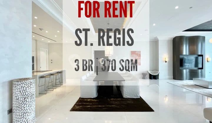 Sewa Cepat Apartemen St Regist 3 Br, 370 Sqm, Furnished, Ready
