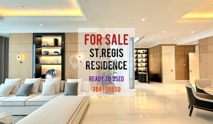 Jual Termurah Apartemen St Regis Jakarta, 3BR 355sqm Furnished