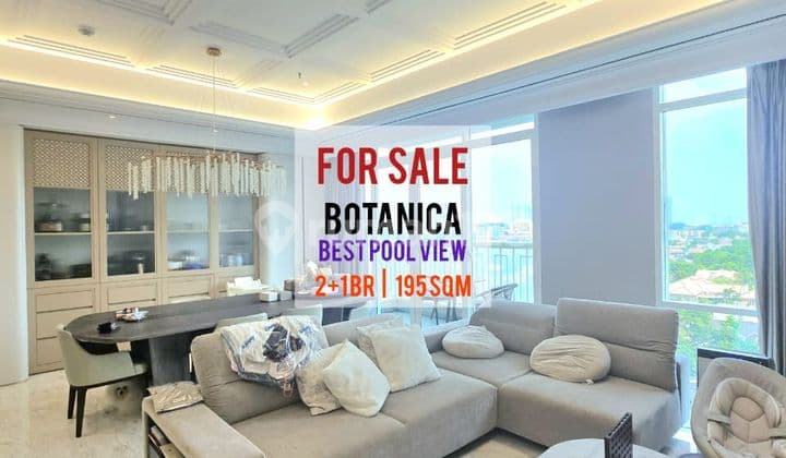 Jual Cepat Apartemen Botanica, Fully Renovated 2+1Br 195sqm Bagus