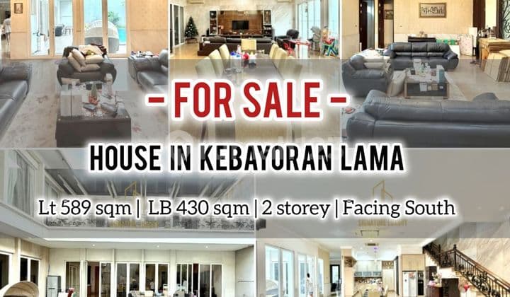 Jual Rumah Termurah Senayan Area, 2 Lantai, LT 589 Sqm LB 430 Sqm