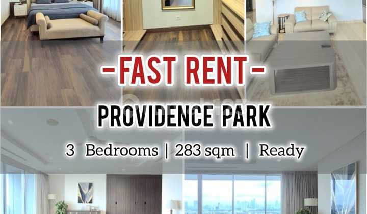 Sewa Apartemen Providence Park, Siap Huni 3Br 283Sqm, Furnished