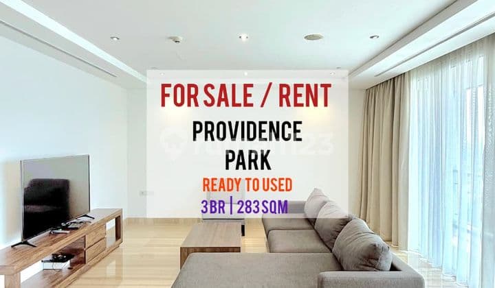 Sewa Cepat siap Huni Apartemen Providence Park 3BR 283sqm, Bagus