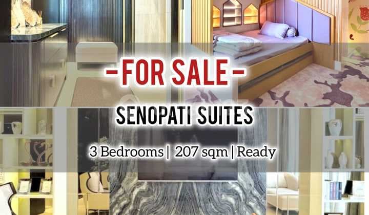 Jual Cepat Apartemen Senopati Suites Newly Renovated 3Br 207Sqm