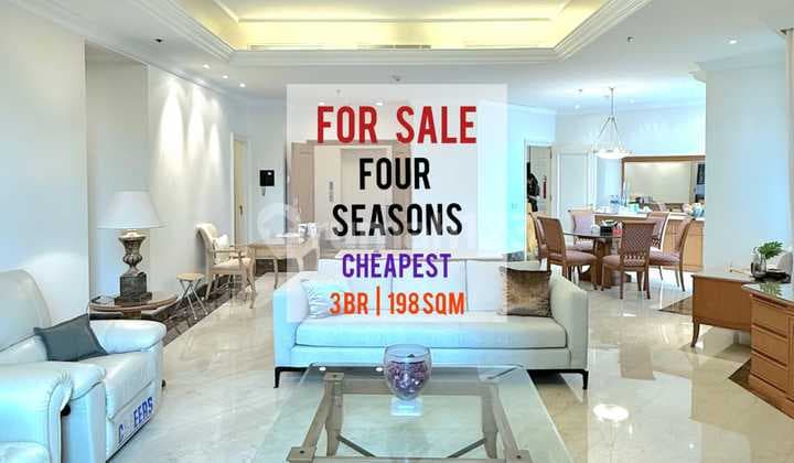 Jual Termurah Apartemen Four Seasons Residences, 3BR 198sqm Bagus
