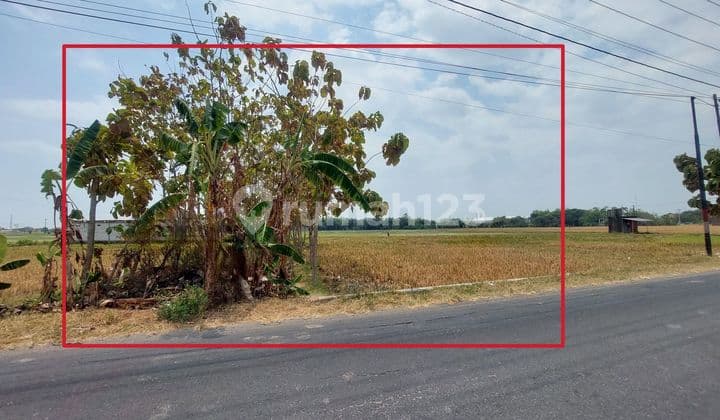 Tanah 500 m² tanah tepi jalan cocok investasi komerisial jaten