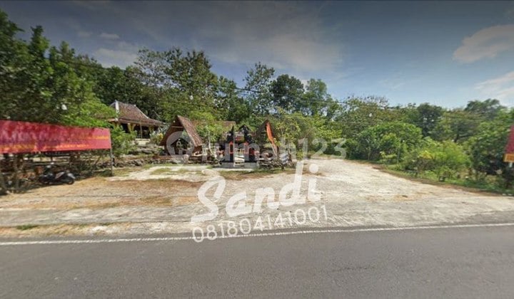 Rumah Makan Tanah Luas 4860 meter di Tepi Jalan Raya Gunung Kidul dekat RS Panti Rahayu